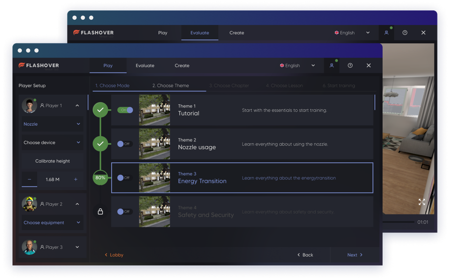 FlashGroup XR operator module controlling a live training scenario