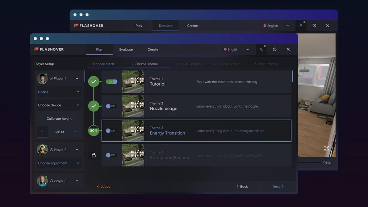 FlashGroup XR operator module controlling a live training scenario